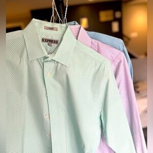 Lot of Men’s Express 1MX fitted button up shirts